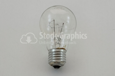 Bulb Isolated on White - Stock Image