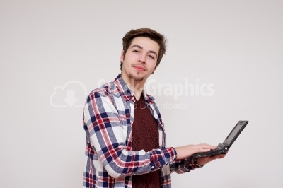 Business working man with laptop