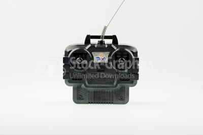 Car or helicopter toy remote control isolated - Stock Image