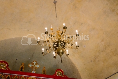 Chandelier in a church