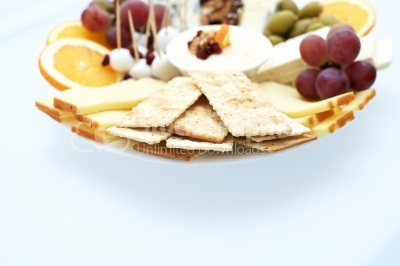 Cheese plate with various types of chees