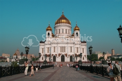 Christ the Savior Cathedral in Rusia- Stock Image