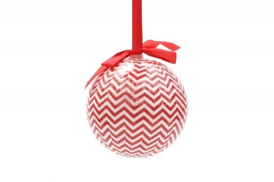 Christmas Baubles with a white background