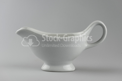 Clean sauceboat - Stock Image