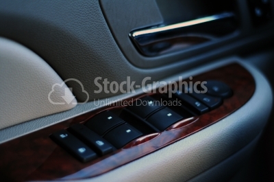 Close up interior modern car