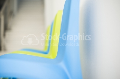 Close up plastic chairs