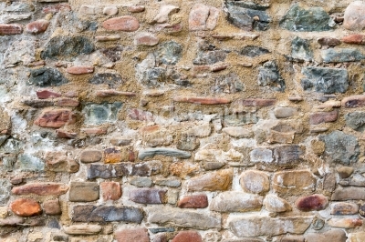 Coloured bricks background