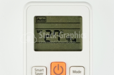 Conditioner air remote control close-up