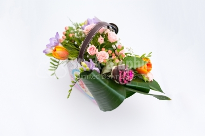 Creative flower arrangement