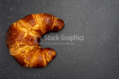 Croisant with space for text