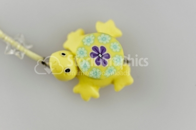 Cute yellow turtle