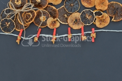 Decorative ornaments with fruits