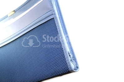 Deep blue file folder isolated on white