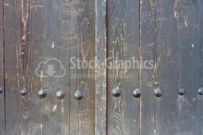 Detail of an old wood door in Europa