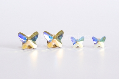 Earrings isolated on a white background