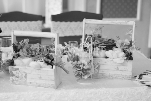 Elegant details on a wedding table