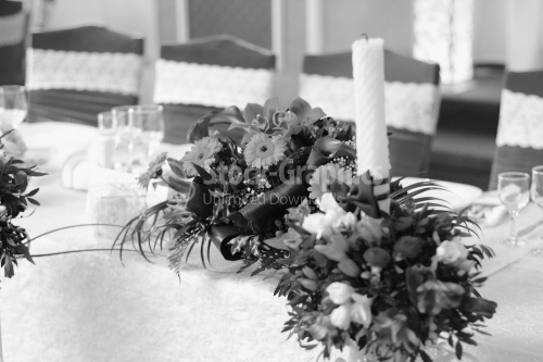 Elegant details on a wedding table