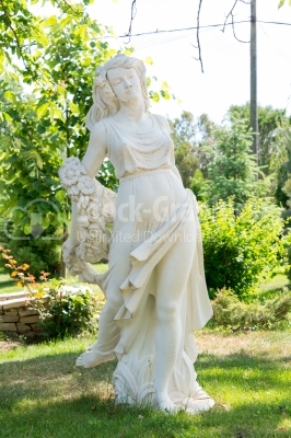 Full-body marble statue