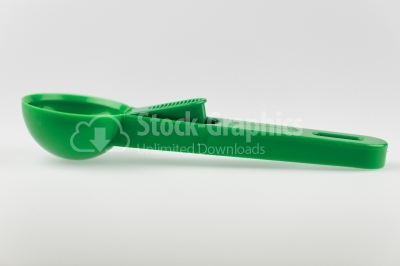 Green measure spoon