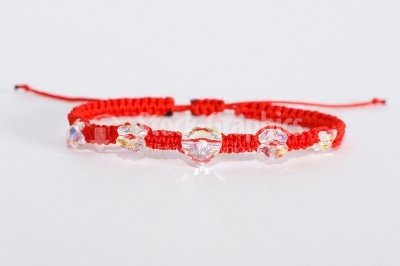 Hand made red bracelet