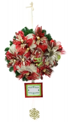 Hanging wreath for christmas