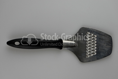 Kitchen spatula on white background - Stock Image