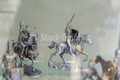 Knights riding horses