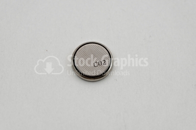 Lithium button cell - Stock Image