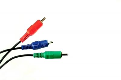 Multi-colored cables Stock Image