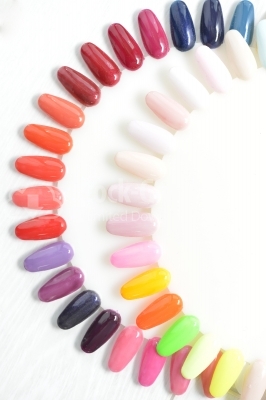 Nail varnish color sample plates