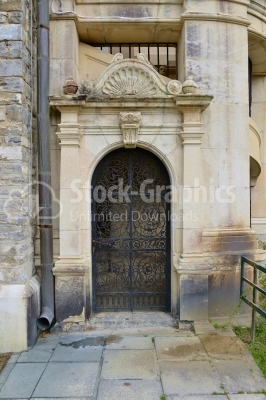 Old entrance door