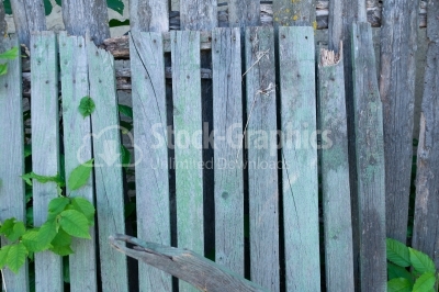 Old wooden fence