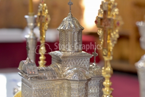 Orthodox baptism ritual accessories