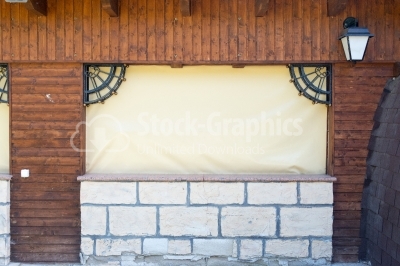 Outdoor wall surrounded by bricks