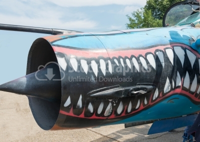 Painted propeller sideway