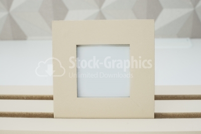 Photo frame on table
