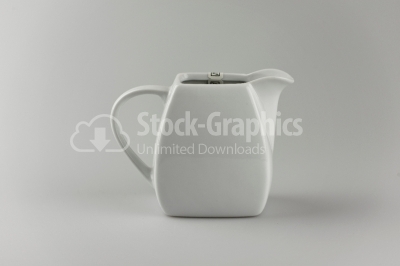 Porcelain milk jug - Stock Image