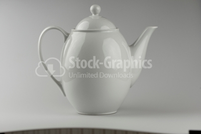 Porcelain teapot - Stock Image