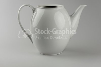 Porcelain teapot - Stock Image
