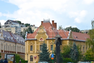 Post office in Brasov in a summer day