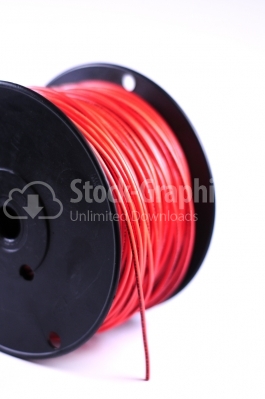 Red wire - Stock Image