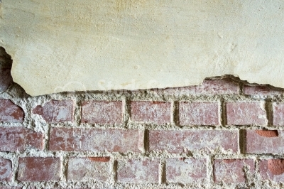 Rusty old red bricks wall