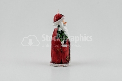 Santa tree decoration on white background photo