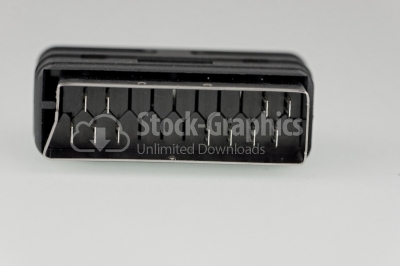 Scart connector - Stock Image