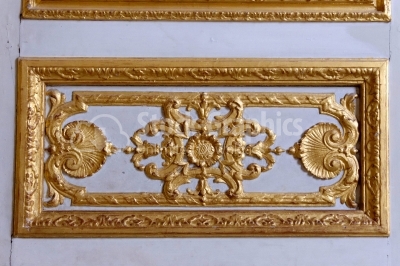 Square ornaments inside les invalides , France, Paris