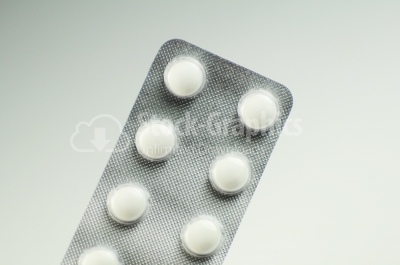 Tablets in blister package - Stock Image