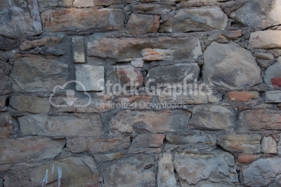 Texture of the old stone wall