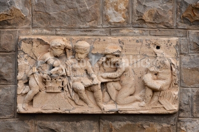 The Peles Castle, detail of exterior wall