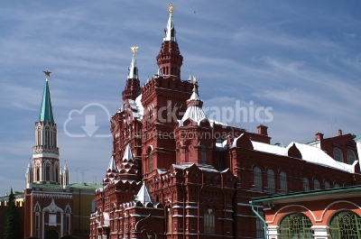 The State Historical Museum on Red Square - Stock Image