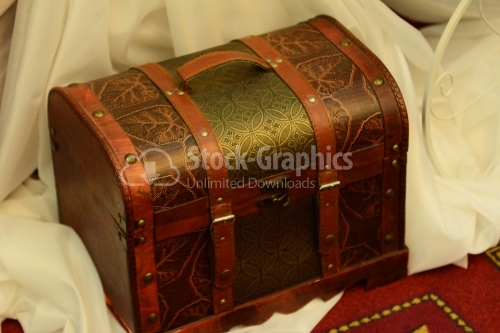 Vintage wedding chest. Box for money